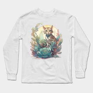 Cute Bengal cat Long Sleeve T-Shirt